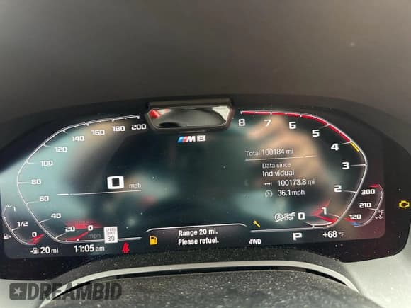 ✅ 2023 BMW M8 Competition • VIN: WBSAE0C09PCK95960 • Лот: 81414105. Опубликован ранее на Copart с пробегом 100 184 миль. Бесплатный доступ к архиву аукционных продаж из США и подробный отчёт об истории автомобиля на DreamBid. Изображение 6.