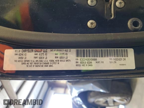 ✅ 2013 Dodge Challenger Rallye Redline • VIN: 2C3CDYAG8DH500800 • Lot: 46218635. Wystawiony na Copart z przebiegiem 150 747 mil. Bezpłatny archiwum sprzedaży aukcyjnych z USA i szczegółowy raport historii pojazdu na DreamBid. Zdjęcie 12.