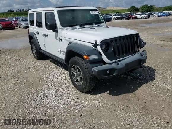 ✅ 2020 Jeep Wrangler Unlimited Sport S • VIN: 1C4HJXDN6LW265960 • Lot: 55750775. Listed on Copart with 62,990 mi. Free auction sales archive from the USA and detailed vehicle history report at DreamBid. Image 14.