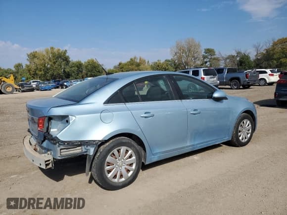 ✅ 2011 Chevrolet Cruze 1LT • VIN: 1G1PF5S93B7100635 • Lot: 86635895. Listed on Copart with 184,092 mi. Free auction sales archive from the USA and detailed vehicle history report at DreamBid. Image 3.