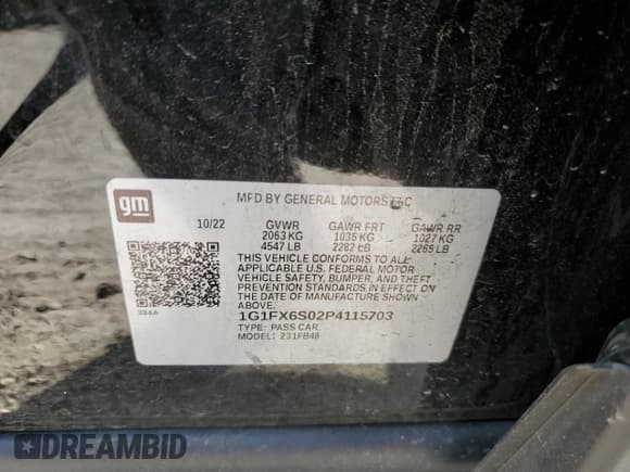 ✅ 2023 Chevrolet Bolt EV 2LT • VIN: 1G1FX6S02P4115703 • Lot: 45595525. Wystawiony na Copart z przebiegiem 20 226 mil. Bezpłatny archiwum sprzedaży aukcyjnych z USA i szczegółowy raport historii pojazdu na DreamBid. Zdjęcie 13.