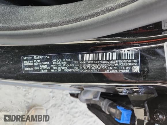 ✅ 2024 Dodge Hornet R/T • VIN: ZACPDFCW7R3A32027 • Lot: 81267055. Listed on Copart with 32,617 mi. Free auction sales archive from the USA and detailed vehicle history report at DreamBid. Image 14.