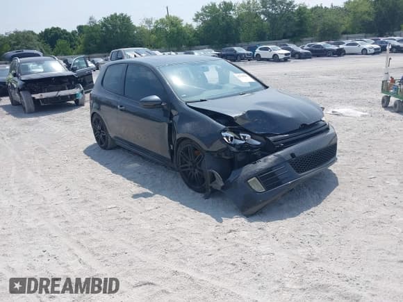 ✅ 2010 Volkswagen Golf GTI • VIN: WVWEV7AJ7AW348240 • Lot: 42310183. Listed on IAAI with 126,728 mi. Free auction sales archive from the USA and detailed vehicle history report at DreamBid. Image 1.