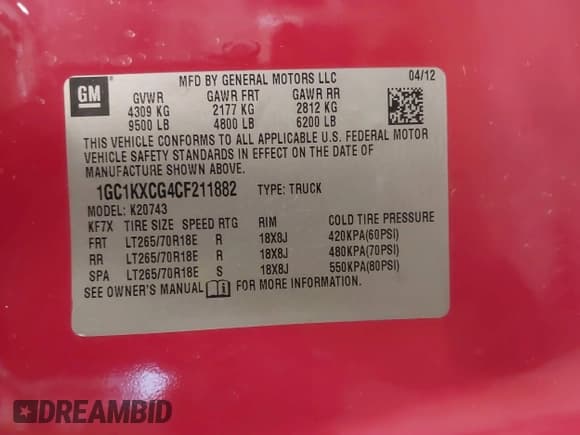 ✅ 2012 Chevrolet Silverado 2500HD LT • VIN: 1GC1KXCG4CF211882 • Лот: 41738740. Опубликован ранее на IAAI с пробегом 241 184 миль. Бесплатный доступ к архиву аукционных продаж из США и подробный отчёт об истории автомобиля на DreamBid. Изображение 9.