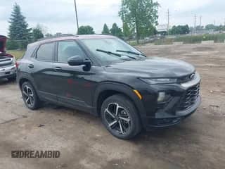 2023 Chevrolet TrailBlazer RS with VIN KL79MUSL9PB019779, listed as a IAAI auction lot 42417497 with 34,022 mi miles and . Bid and sale history available at DreamBid. Image 1.