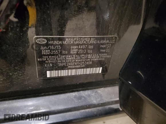 ✅ 2015 Hyundai Sonata SE • VIN: 5NPE24AF4FH253408 • Лот: 92081285. Опубликован ранее на Copart с пробегом 88 502 миль. Бесплатный доступ к архиву аукционных продаж из США и подробный отчёт об истории автомобиля на DreamBid. Изображение 12.