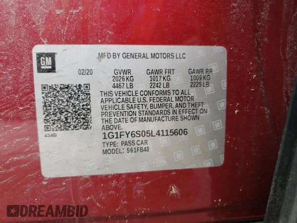 2020 Chevrolet Bolt EV LT z VIN 1G1FY6S05L4115606, wystawiony jako Copart lot #44397914 z przebiegiem 105 570 mil mil oraz . Historia ofert i sprzedaży dostępna na DreamBid. Obrazek 13.