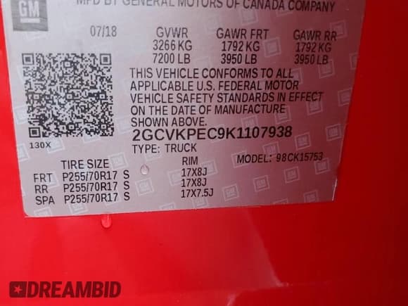 ✅ 2019 Chevrolet Silverado 1500 LT • VIN: 2GCVKPEC9K1107938 • Lot: 81987565. Listed on Copart with 134,897 mi. Free auction sales archive from the USA and detailed vehicle history report at DreamBid. Image 12.