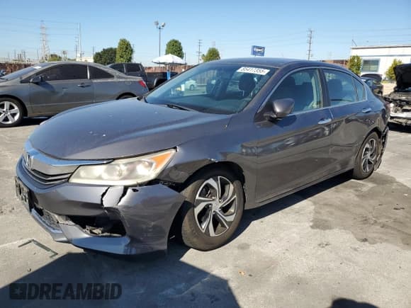 ✅ 2016 Honda Accord LX • VIN: 1HGCR2F31GA207373 • Lot: 85417355. Listed on Copart with 114,164 mi. Free auction sales archive from the USA and detailed vehicle history report at DreamBid. Image 1.
