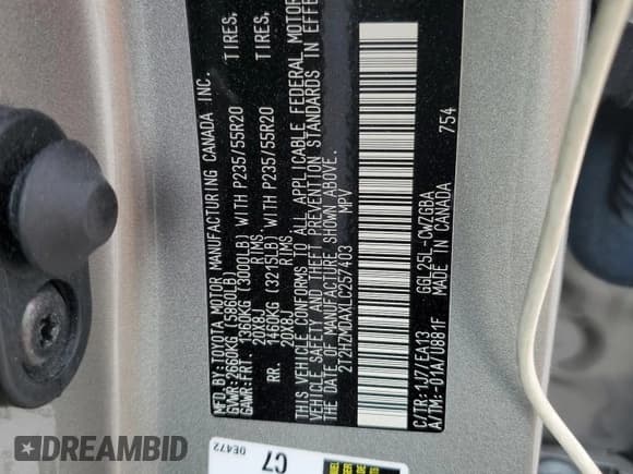 ✅ 2020 Lexus RX 350 • VIN: 2T2HZMDAXLC257403 • Lot: 69220525. Wystawiony na Copart z przebiegiem 44 356 mil. Bezpłatny archiwum sprzedaży aukcyjnych z USA i szczegółowy raport historii pojazdu na DreamBid. Zdjęcie 13.