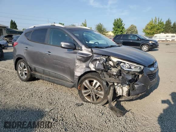 2014 Hyundai Tucson Limited z VIN KM8JUCAG5EU862258, wystawiony jako Copart lot #65425454 z przebiegiem 82 013 mil mil oraz Szkoda całkowita • Salvage title. Historia ofert i sprzedaży dostępna na DreamBid. Obrazek 4.