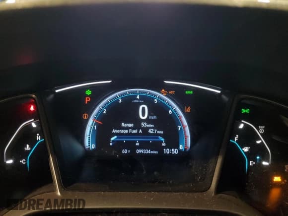 ✅ 2020 Honda Civic EX-L • VIN: 19XFC1F74LE021442 • Lot: 82461615. Listed on Copart with 99,334 mi. Free auction sales archive from the USA and detailed vehicle history report at DreamBid. Image 9.