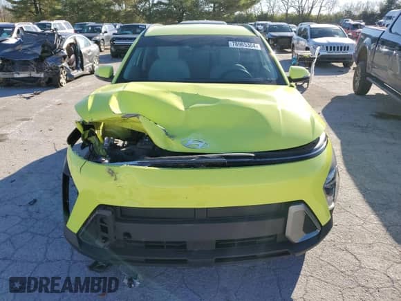 2024 Hyundai Kona SEL with VIN KM8HCCAB9RU122319, listed as a Copart auction lot 78985304 with 6,090 mi miles and Non repairable. Bid and sale history available at DreamBid. Image 5.