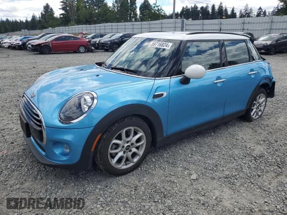 ✅ 2019 MINI Hardtop 4 Door Cooper • VIN: WMWXU1C52K2J01349 • Lot: 59716824. Listed on Copart with 29,551 mi. Free auction sales archive from the USA and detailed vehicle history report at DreamBid. Image 1.