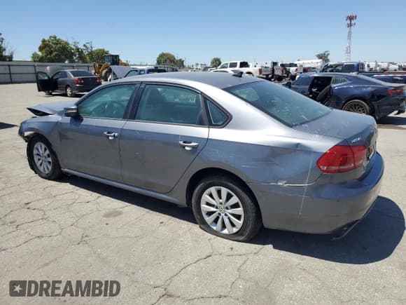 ✅ 2014 Volkswagen Passat Wolfsburg Edition • VIN: 1VWAT7A33EC113036 • Lot: 66185105. Listed on Copart with 104,324 mi. Free auction sales archive from the USA and detailed vehicle history report at DreamBid. Image 2.