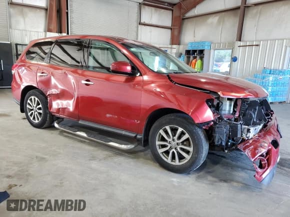 ✅ 2014 Nissan Pathfinder S • VIN: 5N1AR2MM8EC635570 • Lot: 57777935. Listed on Copart with 55,269 mi. Free auction sales archive from the USA and detailed vehicle history report at DreamBid. Image 4.