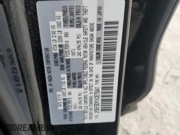 ✅ 2019 Mazda CX-5 Grand Touring • VIN: JM3KFBDM1K0676841 • Lot: 93914425. Wystawiony na Copart z przebiegiem 50 417 mil. Bezpłatny archiwum sprzedaży aukcyjnych z USA i szczegółowy raport historii pojazdu na DreamBid. Zdjęcie 13.