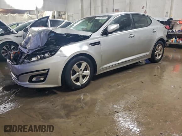 ✅ 2014 Kia Optima LX • VIN: KNAGM4A75E5488780 • Lot: 94052465. Wystawiony na Copart z przebiegiem 118 804 mil. Bezpłatny archiwum sprzedaży aukcyjnych z USA i szczegółowy raport historii pojazdu na DreamBid. Zdjęcie 1.