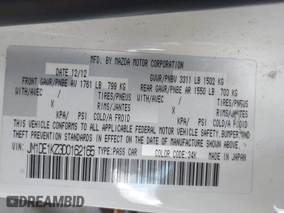 ✅ 2013 Mazda 2 Sport • VIN: JM1DE1KZ3D0162165 • Lot: 43096325. Wystawiony na IAAI z przebiegiem 130 117 mil. Bezpłatny archiwum sprzedaży aukcyjnych z USA i szczegółowy raport historii pojazdu na DreamBid. Zdjęcie 9.