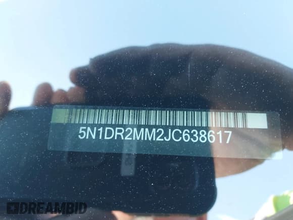 ✅ 2018 Nissan Pathfinder SV • VIN: 5N1DR2MM2JC638617 • Лот: 41762543. Опубликован ранее на IAAI с пробегом 121 964 миль. Бесплатный доступ к архиву аукционных продаж из США и подробный отчёт об истории автомобиля на DreamBid. Изображение 9.