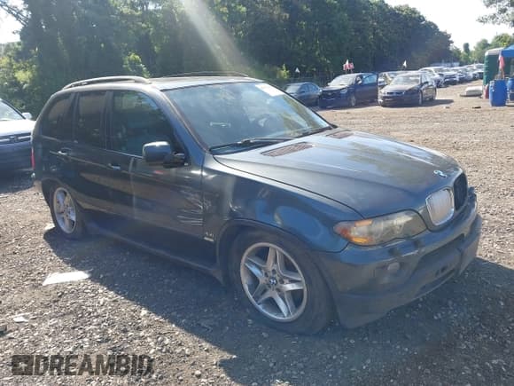 ✅ 2005 BMW X5 4.4i • VIN: 5UXFB53525LV12940 • Lot: 42973937. Listed on IAAI with 159,188 mi. Free auction sales archive from the USA and detailed vehicle history report at DreamBid. Image 1.