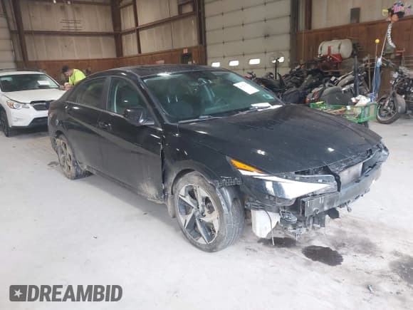 ✅ 2023 Hyundai Elantra Limited • VIN: KMHLN4AJ4PU046426 • Lot: 43323375. Listed on IAAI with 104,447 mi. Free auction sales archive from the USA and detailed vehicle history report at DreamBid. Image 1.