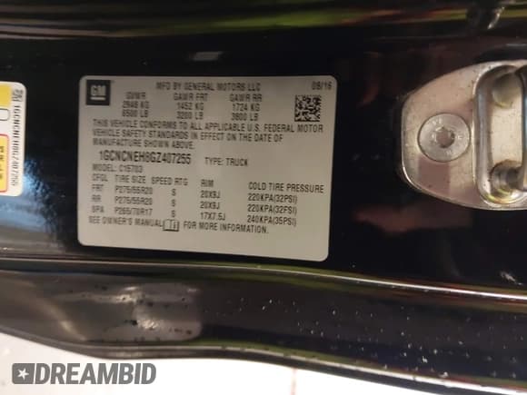 ✅ 2016 Chevrolet Silverado 1500 Work Truck • VIN: 1GCNCNEH8GZ407255 • Лот: 41391784. Опубликован ранее на IAAI с пробегом 220 066 миль. Бесплатный доступ к архиву аукционных продаж из США и подробный отчёт об истории автомобиля на DreamBid. Изображение 9.