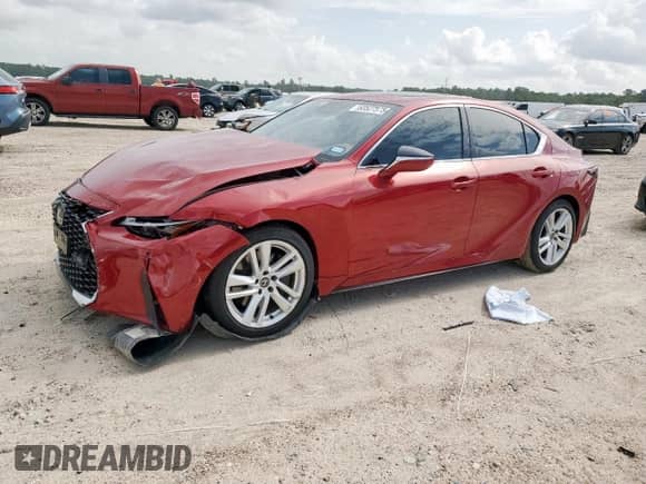 2024 Lexus IS 300 z VIN JTHCA1D27R5130397, wystawiony jako Copart lot #63527575 z przebiegiem 6 807 mil mil oraz Szkoda całkowita • Salvage title. Historia ofert i sprzedaży dostępna na DreamBid. Obrazek 1.