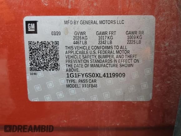 ✅ 2020 Chevrolet Bolt EV LT • VIN: 1G1FY6S0XL4119909 • Lot: 47459805. Wystawiony na Copart z przebiegiem 28 346 mil. Bezpłatny archiwum sprzedaży aukcyjnych z USA i szczegółowy raport historii pojazdu na DreamBid. Zdjęcie 14.