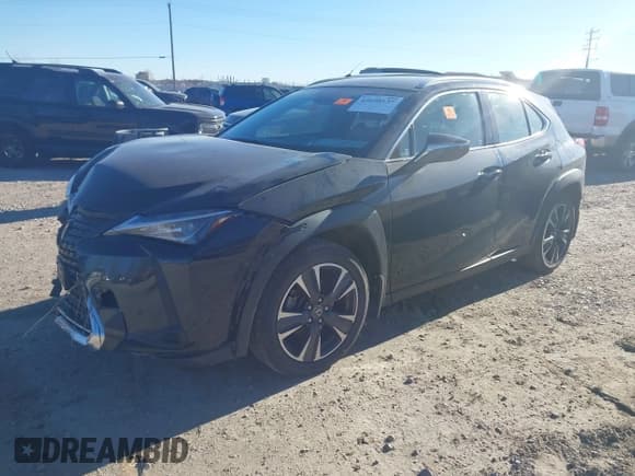 ✅ 2021 Lexus UX 250h • VIN: JTHX9JBH3M2051577 • Lot: 43698137. Wystawiony na IAAI z przebiegiem 58 174 mil. Bezpłatny archiwum sprzedaży aukcyjnych z USA i szczegółowy raport historii pojazdu na DreamBid. Zdjęcie 2.