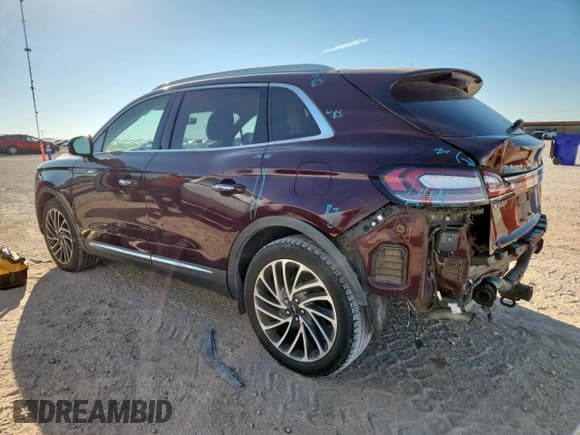 ✅ 2019 Lincoln Nautilus Reserve • VIN: 2LMPJ6L96KBL65986 • Lot: 80630255. Listed on Copart with 80,260 mi. Free auction sales archive from the USA and detailed vehicle history report at DreamBid. Image 2.