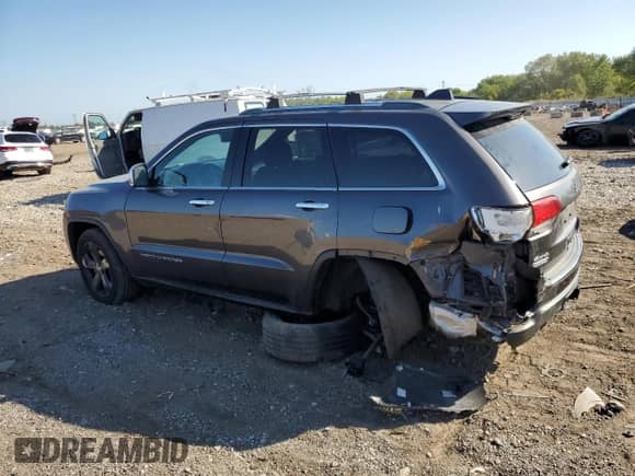 2014 Jeep Grand Cherokee Limited z VIN 1C4RJFBM8EC496467, wystawiony jako Copart lot #81751625 z przebiegiem 125 802 mil mil oraz Szkoda całkowita • Salvage title. Historia ofert i sprzedaży dostępna na DreamBid. Obrazek 2.