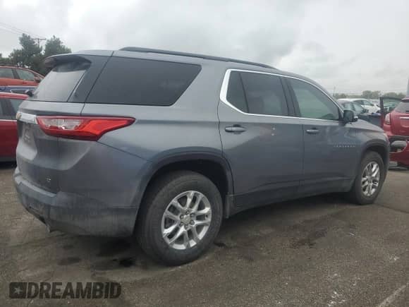 2019 Chevrolet Traverse LT Cloth z VIN 1GNERGKW6KJ273244, wystawiony jako Copart lot #83865585 z przebiegiem 60 769 mil mil oraz Szkoda całkowita • Salvage title. Historia ofert i sprzedaży dostępna na DreamBid. Obrazek 3.