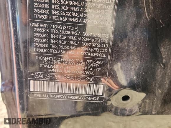 ✅ 2008 Land Rover Range Rover Sport HSE • VIN: SALSF25488A180356 • Lot: 91293295. Wystawiony na Copart z przebiegiem 141 136 mil. Bezpłatny archiwum sprzedaży aukcyjnych z USA i szczegółowy raport historii pojazdu na DreamBid. Zdjęcie 13.