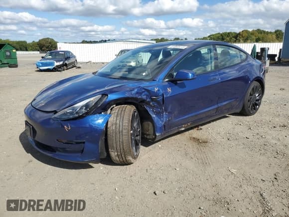 ✅ 2023 Tesla Model 3 Performance • VIN: 5YJ3E1EC1PF507220 • Лот: 81883415. Опубликован ранее на Copart с пробегом 50 986 миль. Бесплатный доступ к архиву аукционных продаж из США и подробный отчёт об истории автомобиля на DreamBid. Изображение 1.