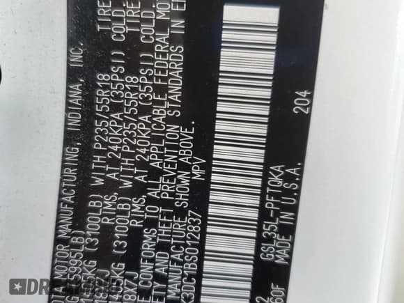 ✅ 2011 Toyota Sienna XLE • VIN: 5TDDK3DC1BS012837 • Лот: 92498325. Опубликован ранее на Copart с пробегом 129 698 миль. Бесплатный доступ к архиву аукционных продаж из США и подробный отчёт об истории автомобиля на DreamBid. Изображение 13.