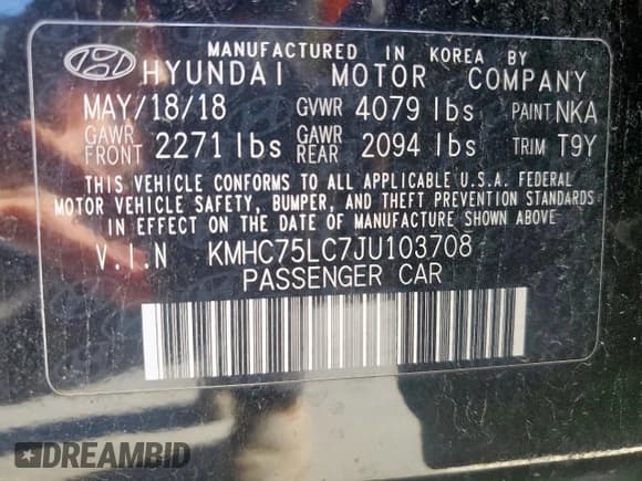 ✅ 2018 Hyundai Ioniq SEL • VIN: KMHC75LC7JU103708 • Лот: 90824735. Опубликован ранее на Copart с пробегом 90 346 миль. Бесплатный доступ к архиву аукционных продаж из США и подробный отчёт об истории автомобиля на DreamBid. Изображение 13.