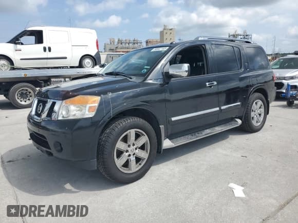 ✅ 2013 Nissan Armada Platinum • VIN: 5N1BA0NF8DN611286 • Lot: 58567165. Listed on Copart with 142,189 mi. Free auction sales archive from the USA and detailed vehicle history report at DreamBid. Image 1.