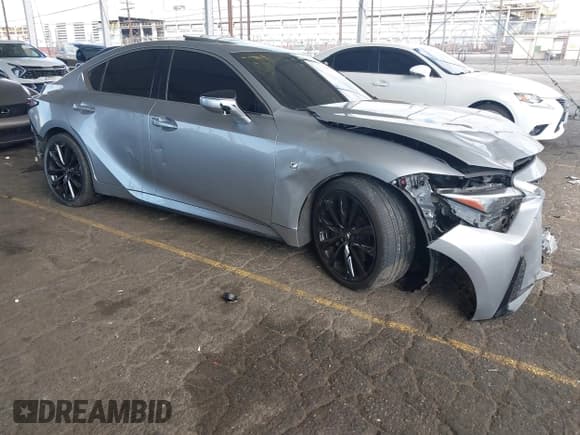 ✅ 2021 Lexus IS 350 F Sport • VIN: JTHGZ1B24M5042879 • Lot: 43295225. Listed on IAAI with 45,070 mi. Free auction sales archive from the USA and detailed vehicle history report at DreamBid. Image 1.