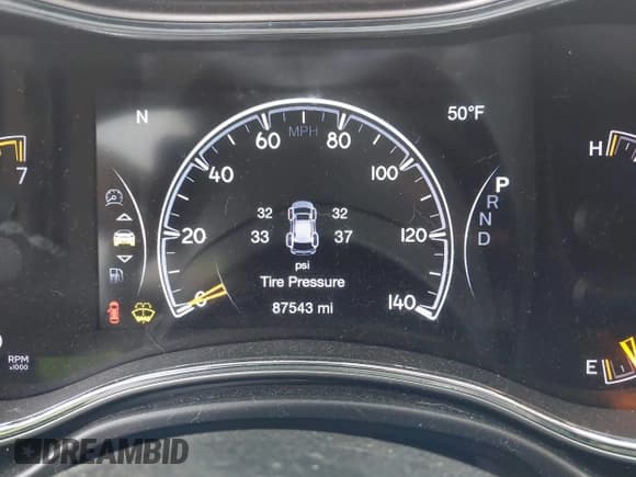 ✅ 2019 Jeep Grand Cherokee Limited • VIN: 1C4RJEBG9KC530268 • Lot: 43549522. Listed on IAAI with 87,543 mi. Free auction sales archive from the USA and detailed vehicle history report at DreamBid. Image 7.