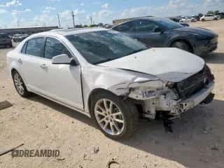 2012 Chevrolet Malibu LTZ with VIN 1G1ZG5E76CF312274, listed as a Copart auction lot 70864475 with 108,997 mi miles and Salvage title. Bid and sale history available at DreamBid. Image 4.