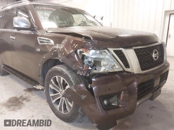 ✅ 2019 Nissan Armada SL • VIN: JN8AY2NC5KX509656 • Lot: 43757068. Listed on IAAI with 117,720 mi. Free auction sales archive from the USA and detailed vehicle history report at DreamBid. Image 6.