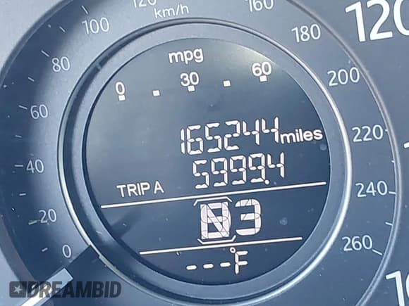 ✅ 2013 Honda Accord EX • VIN: 1HGCR2F72DA075920 • Lot: 43665799. Listed on IAAI with 165,244 mi. Free auction sales archive from the USA and detailed vehicle history report at DreamBid. Image 14.