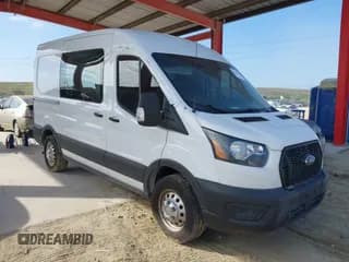 ✅ 2023 Ford Transit Cargo • VIN: 1FTBR2C89PKA72549 • Lot: 41514703. Listed on IAAI with 12,507 mi. Free auction sales archive from the USA and detailed vehicle history report at DreamBid. Image 1.