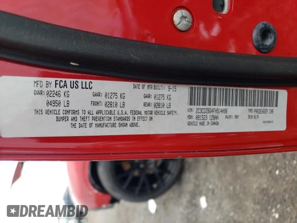 ✅ 2015 Dodge Challenger SXT Plus • VIN: 2C3CDZBG4FH914096 • Lot: 58575903. Wystawiony na Copart z przebiegiem 118 899 mil. Bezpłatny archiwum sprzedaży aukcyjnych z USA i szczegółowy raport historii pojazdu na DreamBid. Zdjęcie 15.