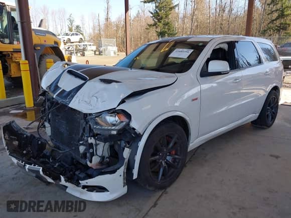 2018 Dodge Durango SRT with VIN 1C4SDJGJ3JC395759, listed as a IAAI auction lot 41689356 with 83,577 mi miles and . Bid and sale history available at DreamBid. Image 18.