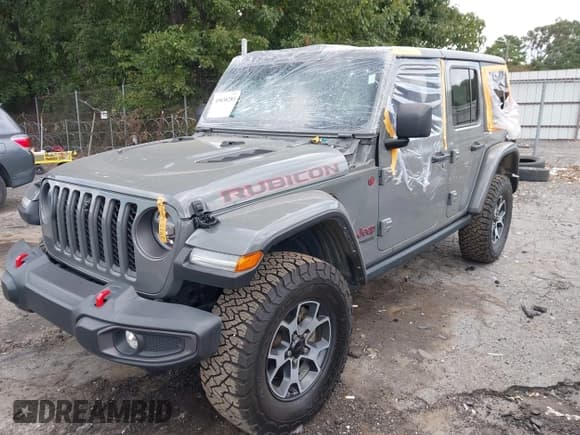 ✅ 2022 Jeep Wrangler Unlimited Rubicon • VIN: 1C4HJXFN6NW242016 • Lot: 43038281. Listed on IAAI with Not provided. Free auction sales archive from the USA and detailed vehicle history report at DreamBid. Image 2.