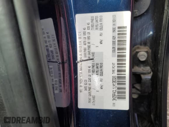 ✅ 2020 Mazda 3 Select • VIN: 3MZBPACL1LM136328 • Lot: 68638205. Wystawiony na Copart z przebiegiem 45 591 mil. Bezpłatny archiwum sprzedaży aukcyjnych z USA i szczegółowy raport historii pojazdu na DreamBid. Zdjęcie 12.