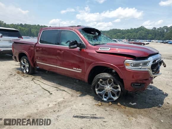 2024 Ram 1500 Limited with VIN 1C6SRFHT8RN153748, listed as a Copart auction lot 58774465 with Not provided miles and Non repairable. Bid and sale history available at DreamBid. Image 4.