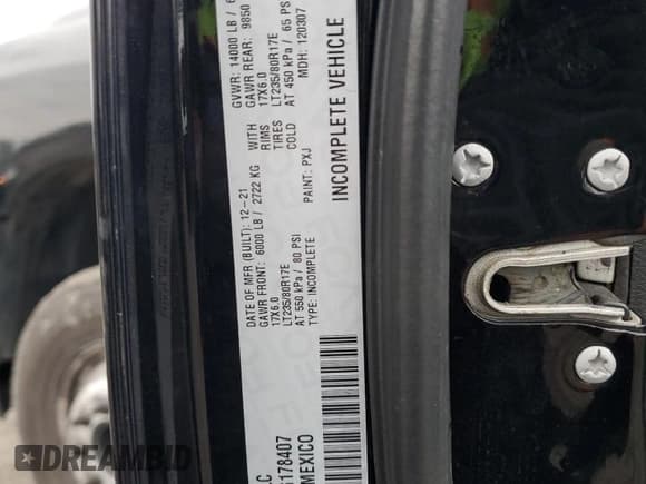 ✅ 2022 Ram 3500 Tradesman • VIN: 3C7WRSCL8NG178407 • Лот: 88090455. Опубликован ранее на Copart с пробегом 143 062 миль. Бесплатный доступ к архиву аукционных продаж из США и подробный отчёт об истории автомобиля на DreamBid. Изображение 10.